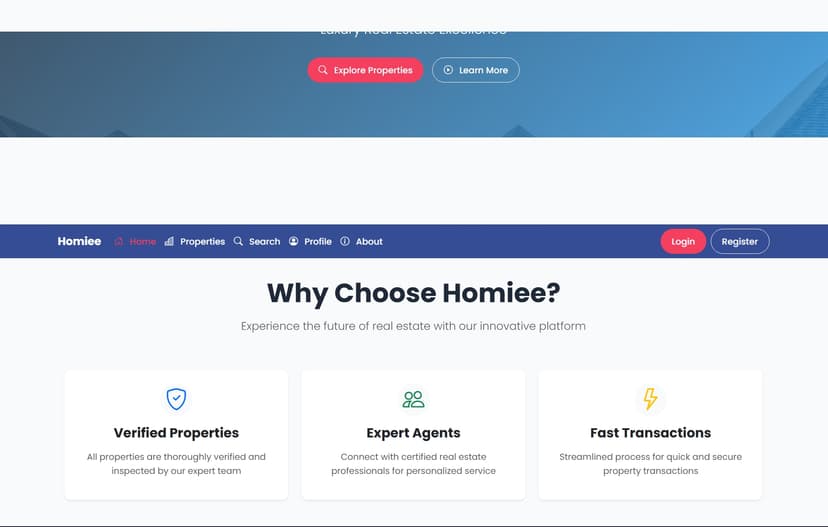 Homiee Real Estate Management System