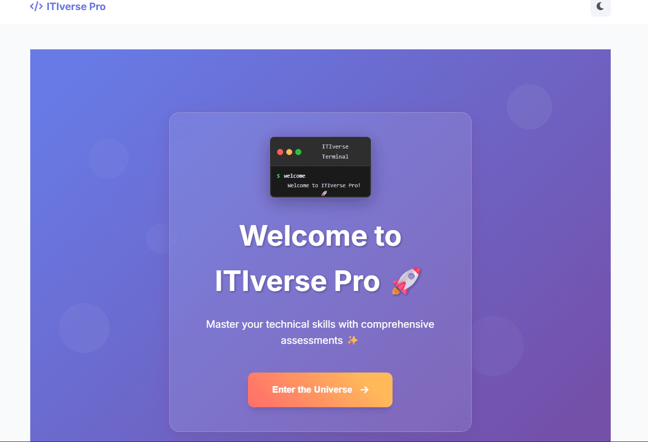 ITIverse - Technical Assessment Platform - Image 1