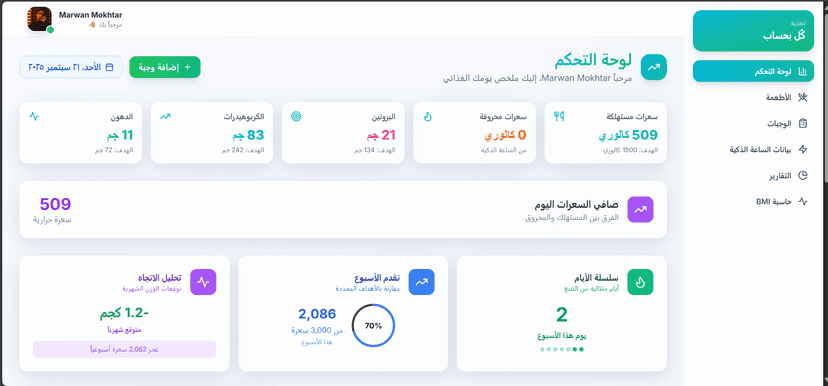 Calories Tracker - Nutrition Management Platform